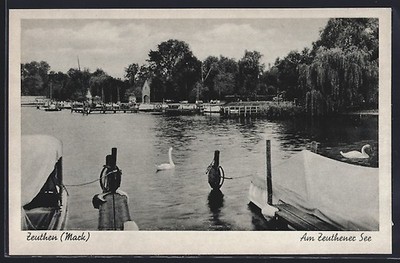 Zeuthen / Mark, Partie am Zeuthener See, Ansichtskarte 