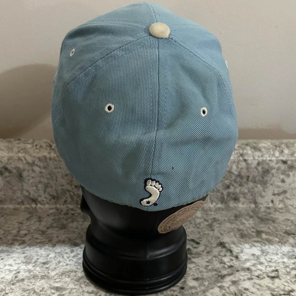 VTG North Carolina Tar Heels 90s Zephyr Wool Blend Blue Cap Hat Sz 7 1/4 - Image 3 of 4
