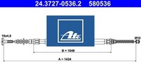 Ate 24.3727-0536.2 Seilzug FüR Feststellbremse Handbremsseil Bremsseil