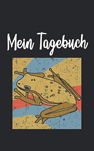 Tagebuch Frosch Retro Vintage 100 Seiten, Notizbuch, Schreibheft-image