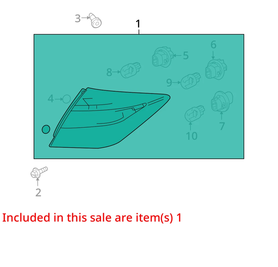 13 14 15 HONDA CROSSTOUR 尾灯总成右 — 第 2/3 张图片