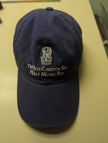 Ritz Carlton Spa baseball cap purple Half Moon Bay