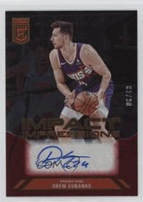 2023-24 Donruss Elite Impact Impressions Red 6/49 Drew Eubanks #II-DRE Auto 15wb