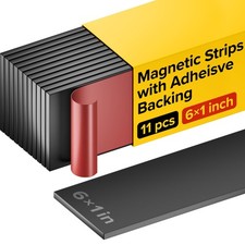 Magnet Strips with Adhesive Backing - Flat Thin Magnetic Tape for Crafts - To...
