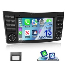 For Mercedes Benz CLS/E Class W211 W219 Car Stereo Radio Android 15 GPS Sat Nav