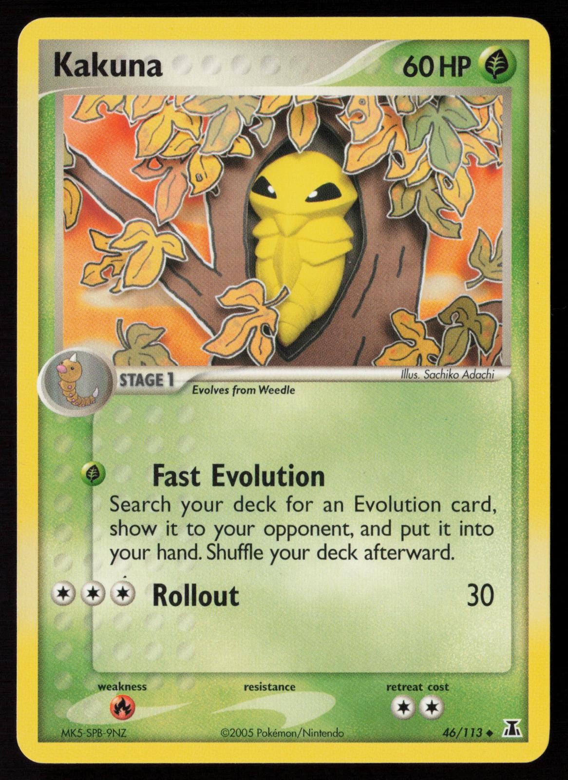 Kakuna 46/113 Uncommon Delta Species Pokemon Lightly Played