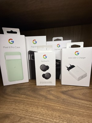 Google Pixel 8 Pro 128GB Obsidian Black | Mit Zubehörpaket ￼ 