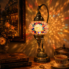 Turkish Moroccan Mosaic Table Lamp Swan Neck ...