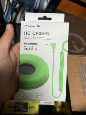 Pioneer DJ HC-CP08-G - CUE1 Series Ear Pad and Cord (Green)