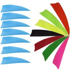 50x 3" Archery Arrow Feather Turkey Fletching Left Wing Flethes DIY Bow Hunting