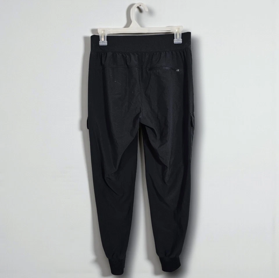 Pantalones al tobillo All in Motion para mujer talla XS elásticos con cordón negros cargo Foto 3 de 4