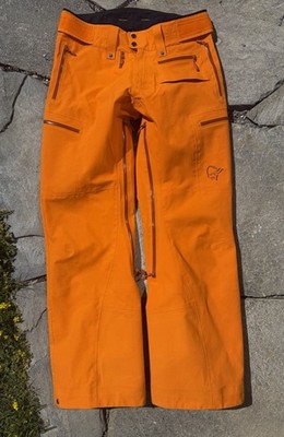 Norrøna Lofoten Gore-tex Pro Plus Hose - Herren Medium 2025. Orange. Makellos