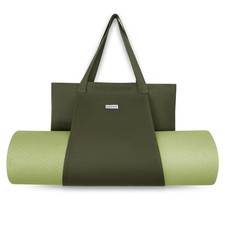 Yoga Bags for Women with Yoga Mats Bags Carrier Carryall Canvas Tote for Pila...