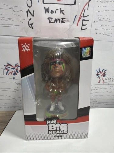 WWE Ultimate Warrior Mini Bighead Bobblehead Wrestling FOCO Limited Edition NIB