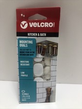 VELCRO Brand Kitchen and Bath Mounting Ovals. Moisture Resistant pack Of 2