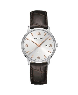 CERTINA Men Analog Quartz Casual Watch Classic Dress Silver Dial Waterproof Roun