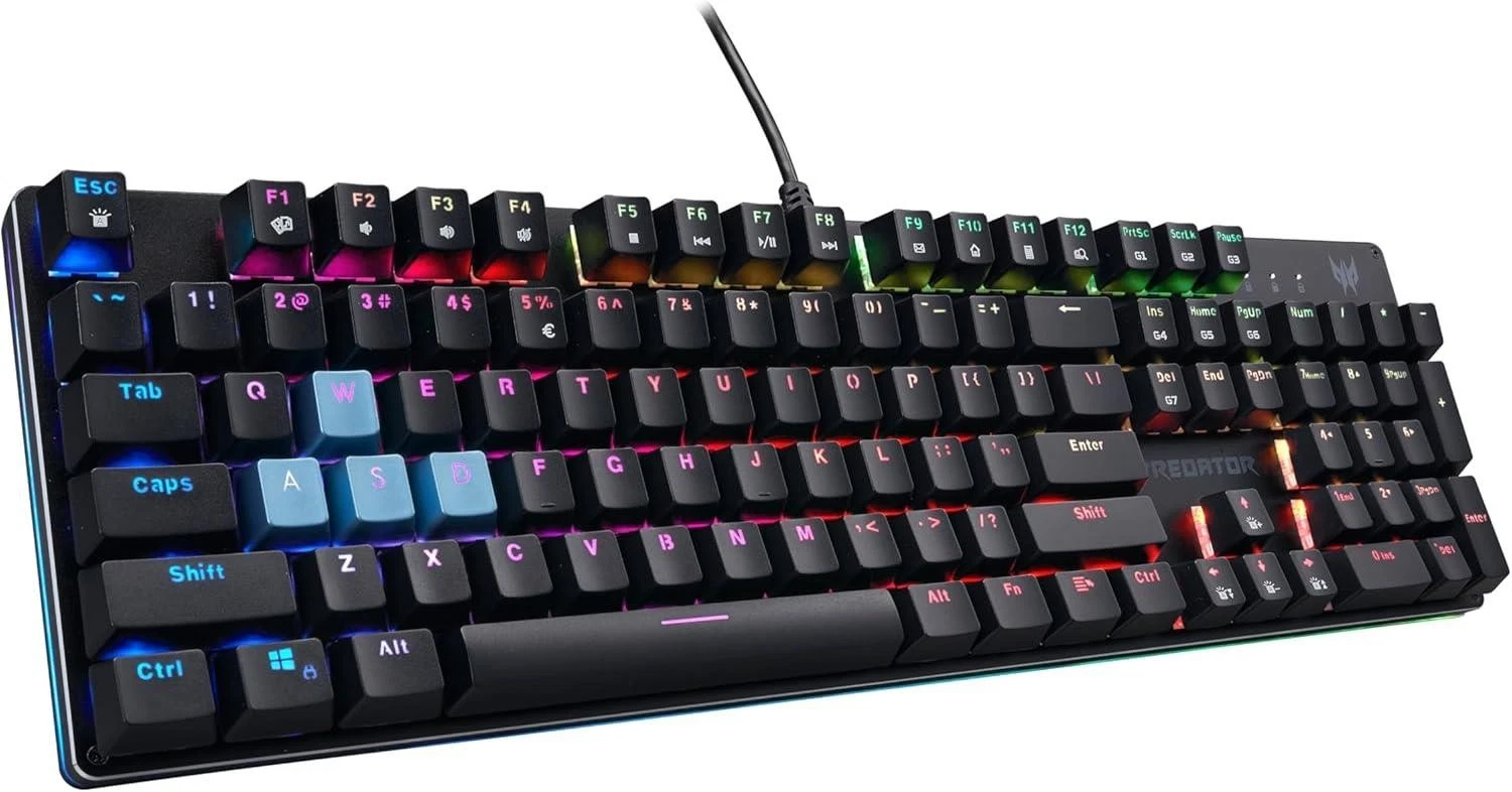Acer Predator Aethon 303 RGB Gaming Keyboard Kailh Blue Switches, Anti-Ghosting