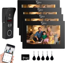 7 Inch Touch Monitor System,TUYA WiFi Smart Home Video Intercom Door Phone Kits