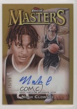 2023-24 Topps Finest Masters Gold Refractor 19/50 Noah Clowney #MA-NC Auto sb0