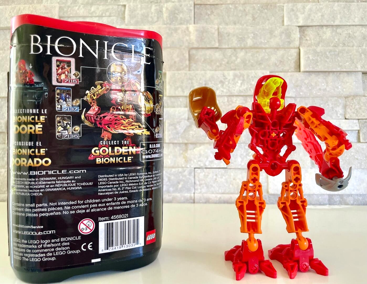 Bionicle Stars: 7116 , 7117 , 7135 , 7136, 7137 w/Golden Armor +