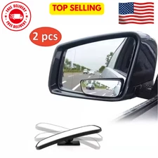 2PCS 360° Wide Angle Blind Spot Mirror Auto Convex Rear Side View Car Truck SUV