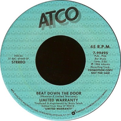 Limited Warranty - Beat Down The Door (7'', Promo, SP )