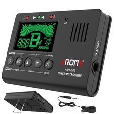 Digital Metronome Tuner Tone Generator, 3 in 1 Musical Tool with Clip-on Micr...