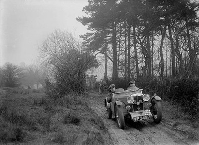 Mg J2 Midget Race Car Of Bernard Bray 1934 Morris Garage Old Large Photo