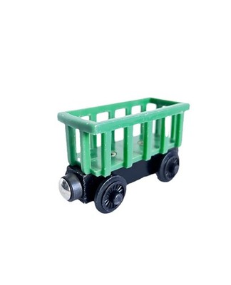 Thomas & Friends Wooden Railway Green Circus Train Car Learning Curve VGUC  