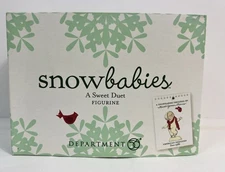 Snowbabies  A SWEET DUET Figurine Dept 56 Winter Christmas Holiday Decor