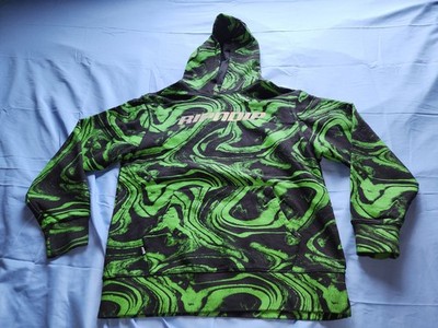 RIPNDIP MEN'S SWAMP HOODIE GREEN/BLACK SIZE LARGE IS USED