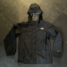 The North Face Boys Jacket Medium 10-12 Black DryVent Full Zip Hooded Lightweigh