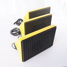 3x DDR Ziphona MA 523 Boxen Gelb Space Age