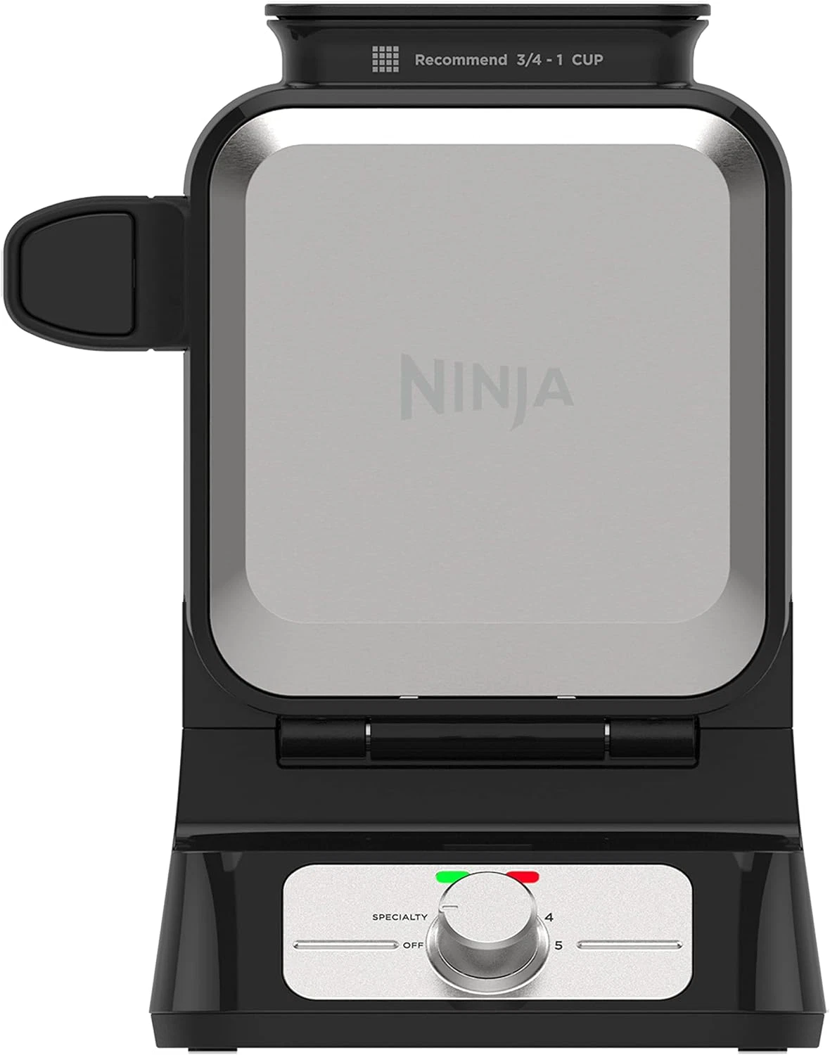 Belgian Waffle Maker Pro | Vertical Design | 5 Shade Settings with Precision-Pou