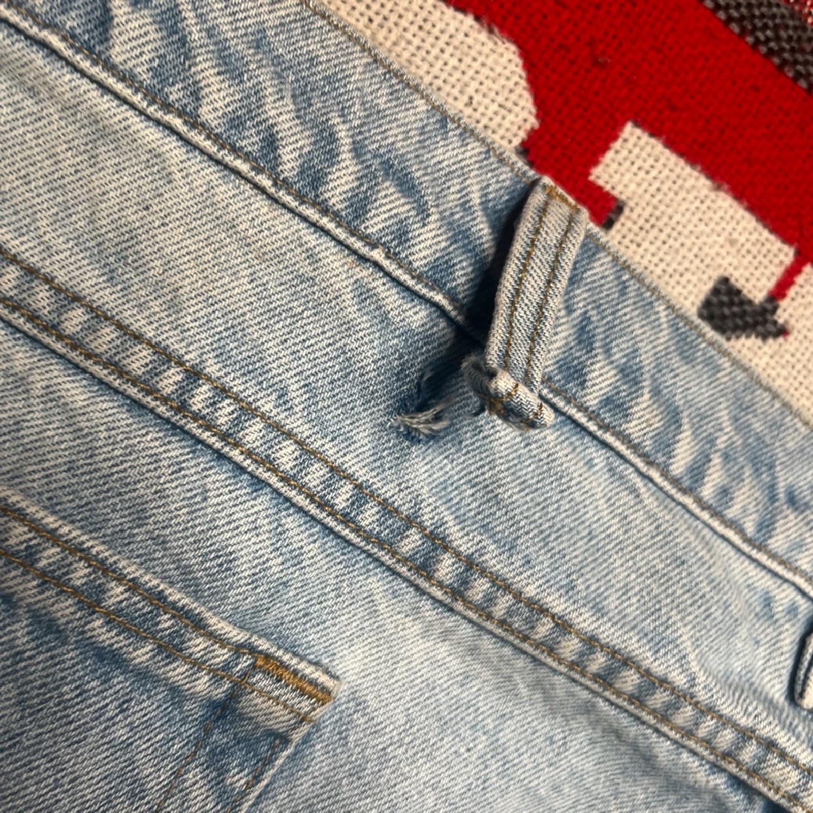 Vintage Carhartt Men’s Blue Straight Leg Denim Jeans | 46W 32L image 5
