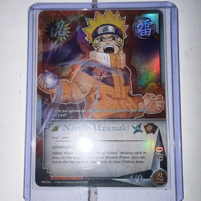 Naruto Uzumaki Overflowing Chakra Foil Promo Card PR034 2002