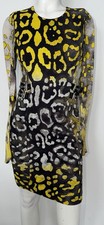 Versace Fall 2013 Ready To Wear Collection Slash Detail Dress Heidi Klum Sz 38