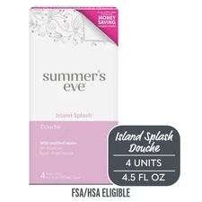 Summer's Eve Douche, Island Splash, 4 Units, 4.5 oz Each
