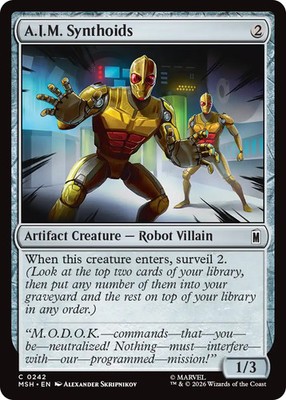 A.I.M. Synthoids #242 NM MTG Marvel Super Heroes Magic: The Gathering