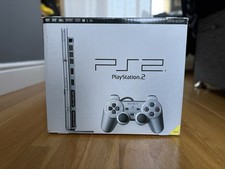 Sony PlayStation 2 Slim Satin Silver Console | SCPH-75003 | Boxed, Great Cond.)