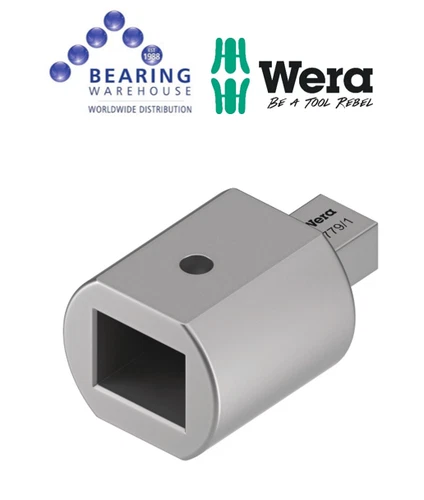 Wera 7779/1 Adapter insert, 9x12 mm, 9x12 x 14x18 x 49 mm 05078666001