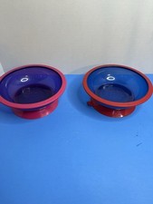 Kids/Baby Feeding Bowls w/ Suction Cup Bottom - Set Of 2 w/Sheep Faces On Bottom