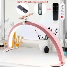 29in Half-Moon Nail Desk Lamp 40W Foldable Nail Tech Light Adjustable Brightness