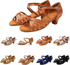 Scarpe Da Ballo Latino Americano Ragazza Scarpe Da Ballo Salsa Bambina Con Tacco