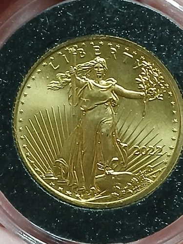 United States Mint American Eagle $10 Gold Coin 2022 1/4 oz Business Uncertified
