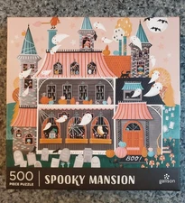 NEW Galison SPOOKY MANSION 500 piece puzzle Halloween