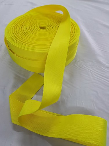 Hi VIS YELLOW NYLON Webbing UK Stock Free Samples available per mtr or Full Roll - Picture 6 of 14