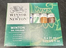 Winsor & Newton Winton Oil Colour Tube Set - 6 X 21ml #1490617
