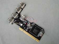 One New 480Mbps High Speed 5 Port USB 2.0 PCI Controller Card #A6-39
