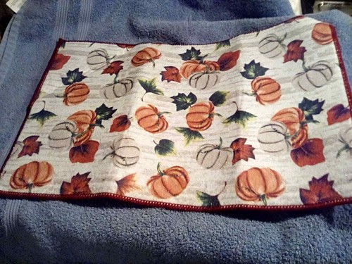 Reversible Dish Drying Mat Fall Color - Picture 2 of 2